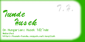 tunde husek business card